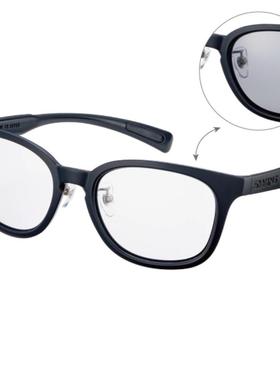 代购SWANS女士太阳镜自动变色UV防护抗冲击防刮调光偏光金属鼻托