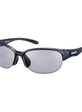 代购SWANS女士太阳镜UV防护抗反射防眩光高透光黑色椭圆框轻量化