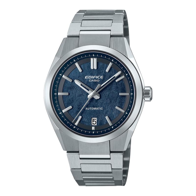 代购卡西欧男女腕表自动上链夜光日期显示透底钢带防水蓝盘金属