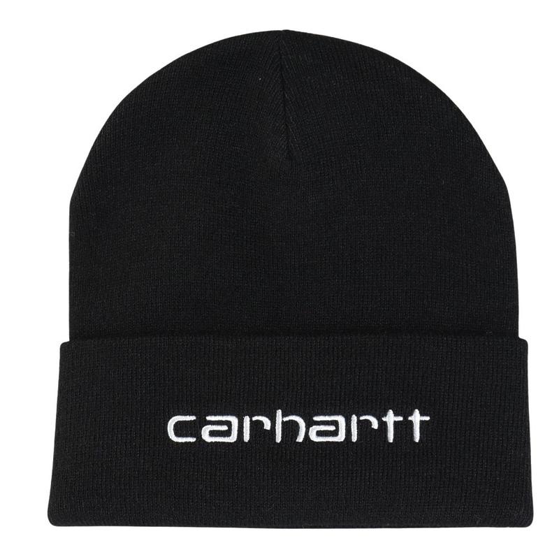 代购carhartt男士帽子保暖黑色环保冬季户外针织帽爆款简约