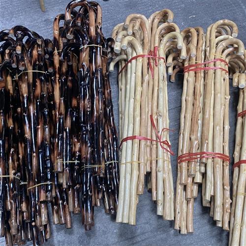 复古实木一体天然藤条老人木拐杖防滑按摩手杖木制拐棍藤木藤寿杖