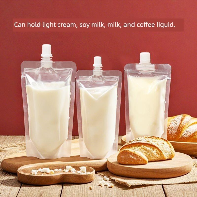 轻奶油分配袋液体牛奶豆浆喷口袋一次性储存冷藏家用食品级保鲜袋