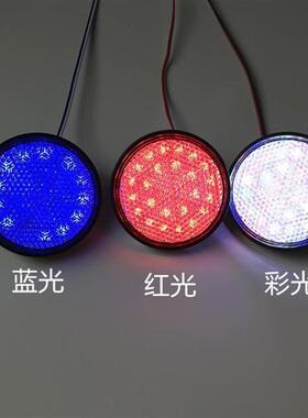 摩托车反光片改装配件LED转向侧面灯12V踏板车刹车灯装饰品