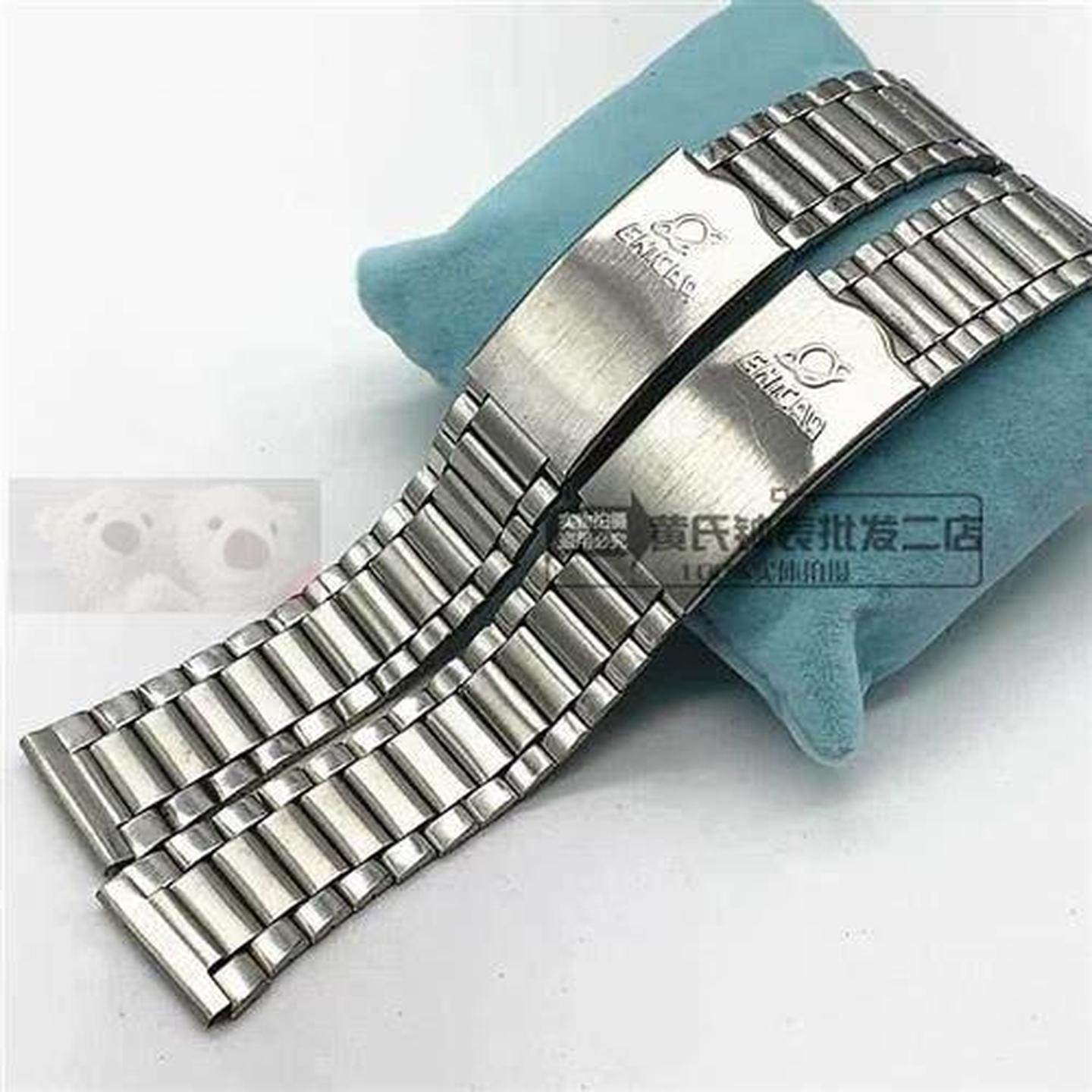 老英纳格钢带不锈钢包片钢带表带平口平头18mm表带金银色手表配件,手表,配件,淘宝优惠券,粉丝福利购,淘宝优惠卷