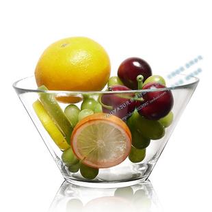 沙拉碗玻璃碗大号特别好看的玻璃碗上菜盆沙拉碗玻璃透明水果蔬菜