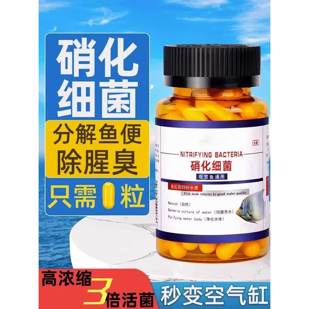 德国硝化细菌鱼缸专用净水剂胶囊水质净化养鱼培养菌消化分解鱼粪