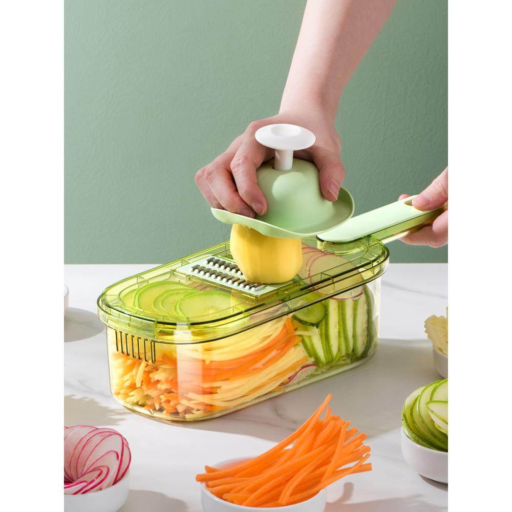 多功能切菜神器土豆丝刨丝器家用粗丝厨房插菜切片机切丝器擦丝器