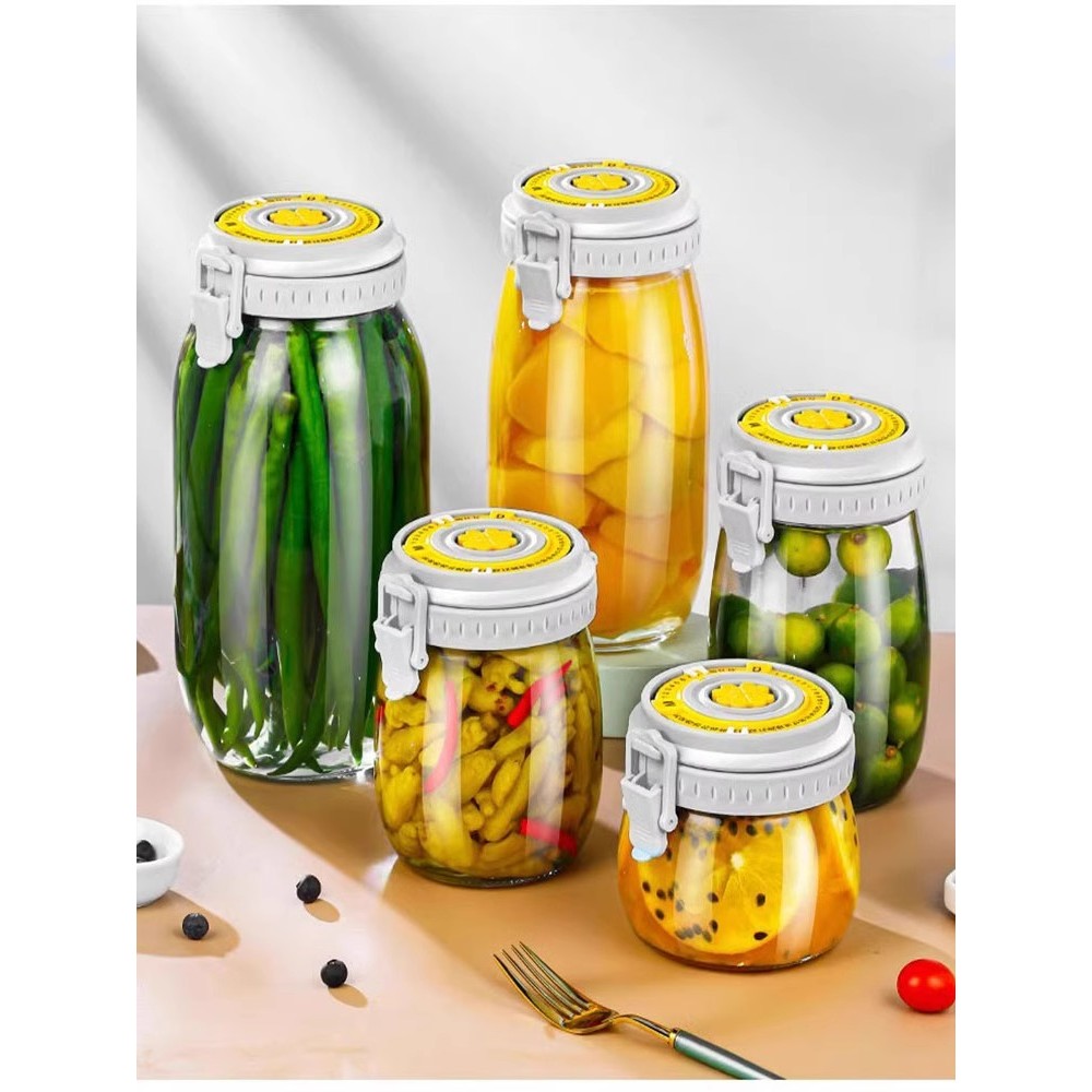 玻璃密封罐食品级腌菜泡菜坛子家用泡酒瓶子蜂蜜空瓶小收纳储物罐