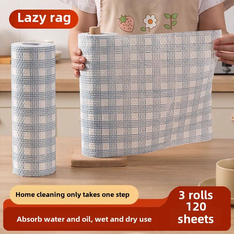 懒人抹布厨房专用一次性可水洗干湿两用加厚清洁纸不沾油洗碗布