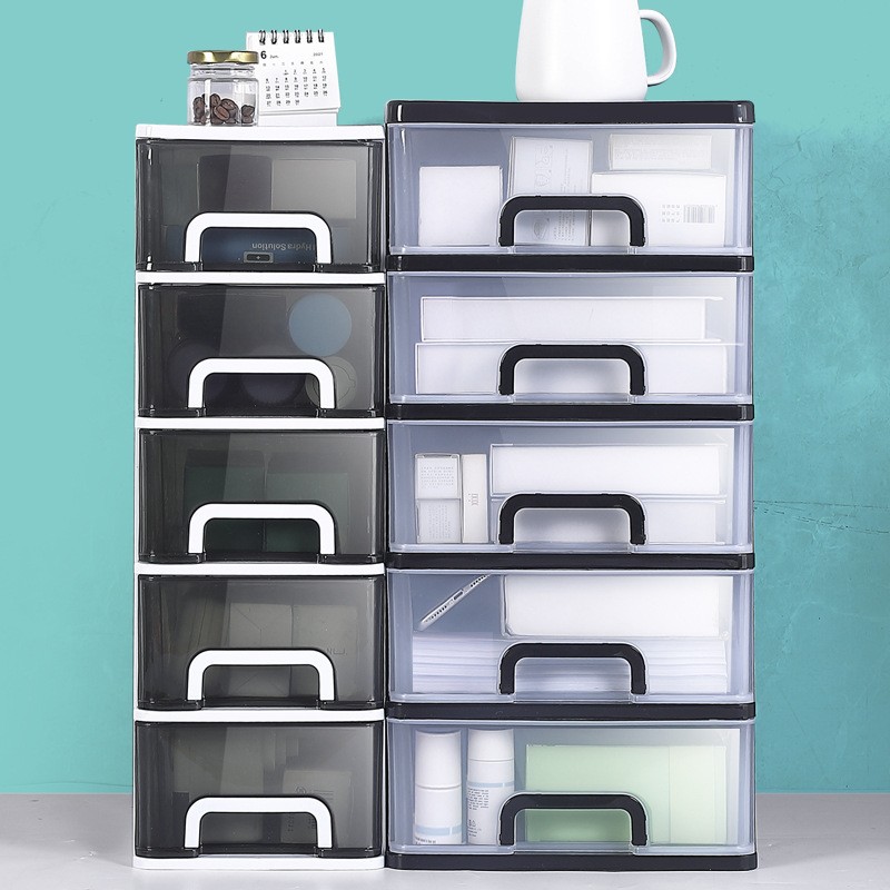 透明桌面收纳盒小抽屉式书桌上收纳柜塑料文具杂物箱迷你储物盒子