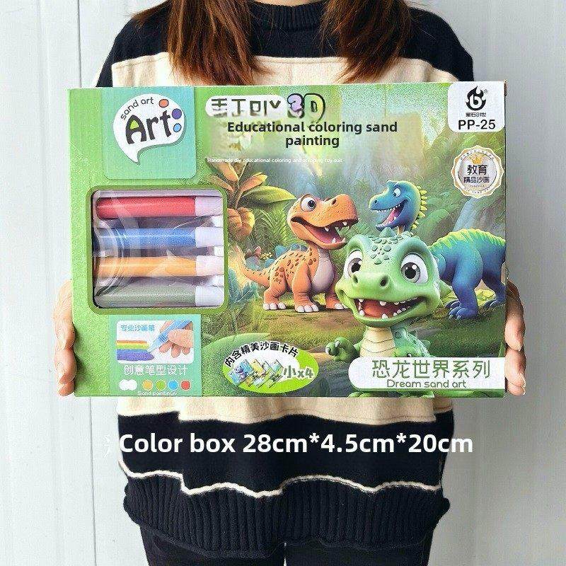 儿童DIY手工沙画教育彩沙礼盒幼儿园培训班男士礼品艺术玩具,玩具/童车/益智/积木/模型,沙画/胶画/画,淘宝优惠券,粉丝福利购,淘宝优惠卷