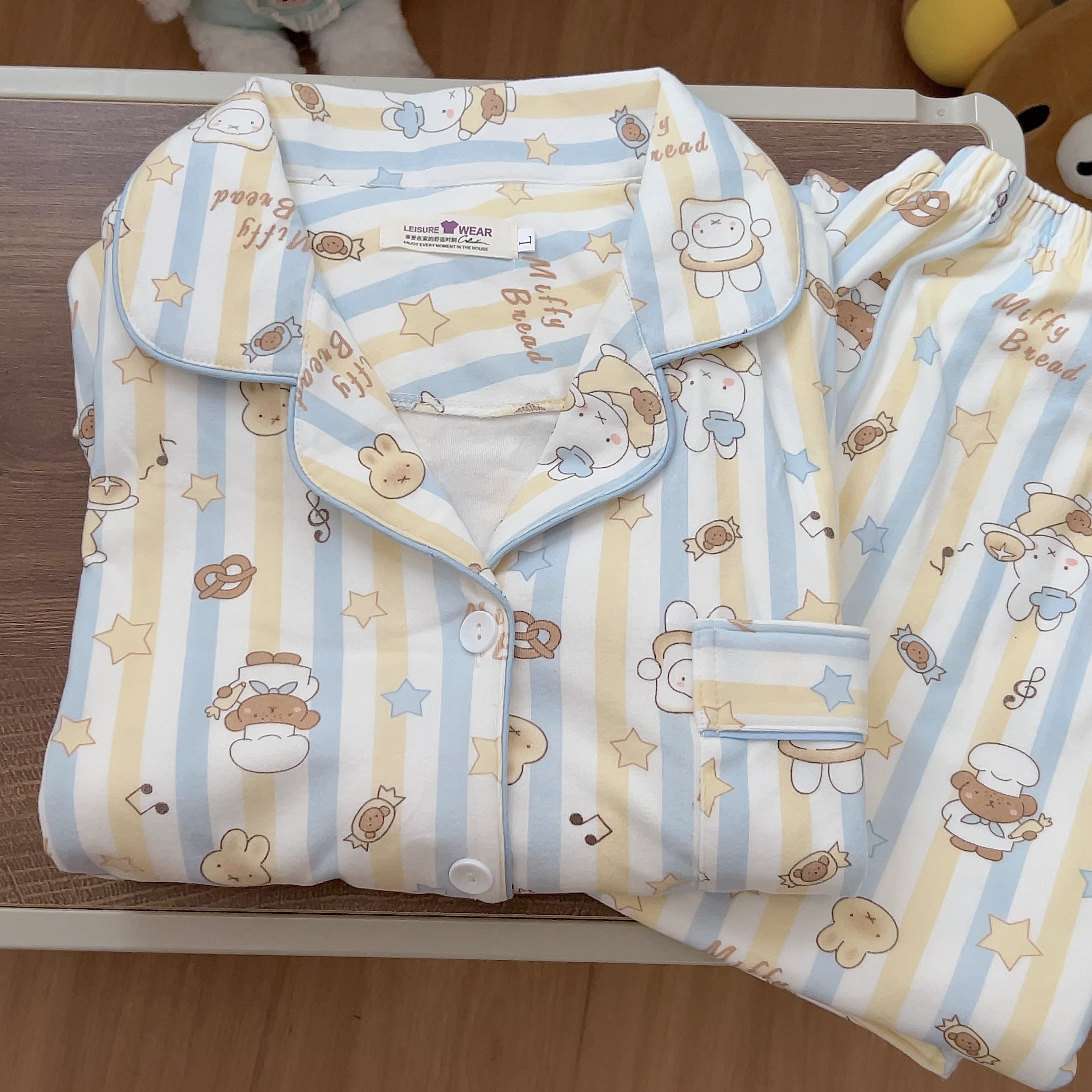 卡通米菲兔睡衣女春秋德绒长袖