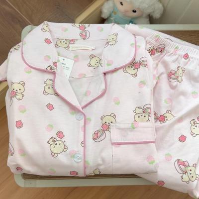 家居服女纯棉可爱卡通睡衣