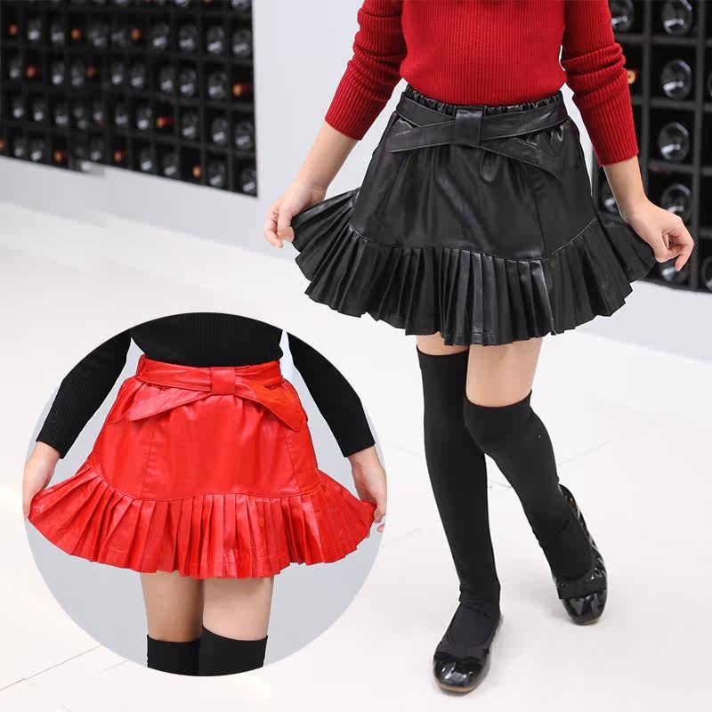 Jupe pour fille en cuir - Ref 2053188 Image 1