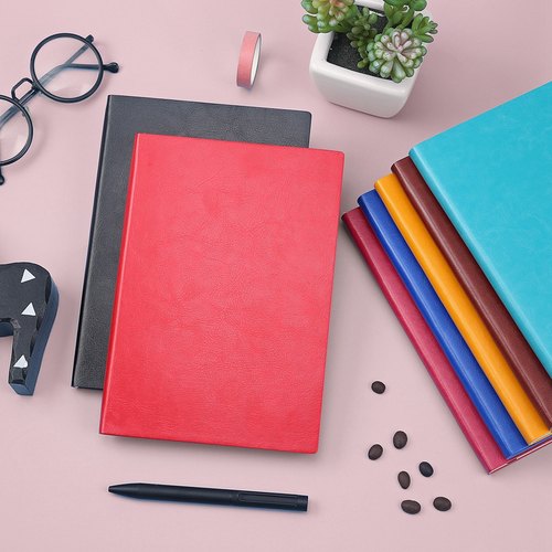 简约a5中号皮面笔记本定制logo