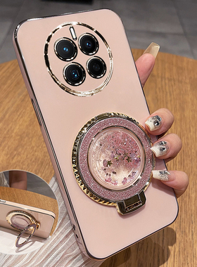 适用华为mate50手机壳mete50pro保护硅胶套meta50e镜头全包CET一AL00防摔60软DCO带支架m50新款mt女por高级感