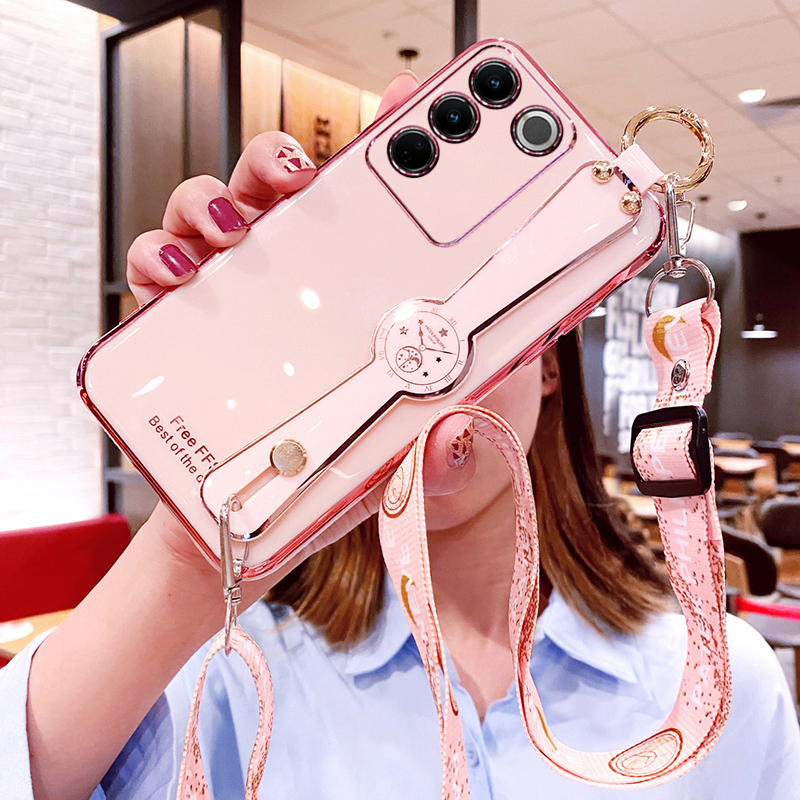 vivoS16软胶腕带斜挎挂绳保护套