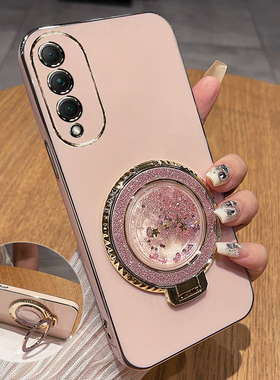 适用华为荣耀X20se手机壳honorx20es保护硅胶套CHL一AN00全包防摔软壳女honor妈妈ANOO新款CHLAN带支架高级感