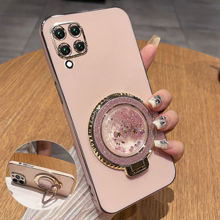 适用华为nova6se手机壳nove6es保护硅胶套JNY一AL10全包novo防摔软壳女note6高级感JNYAL新款带支架流沙钢化