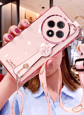 适用oppoA3pro手机壳oppo腕带A3por保护硅胶套5G斜挎挂绳PJY110全包opa防摔pr0软壳opopa女oppopjy可背带0pp0