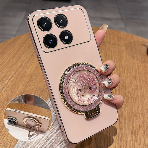 适用于红米K70手机壳小米K70pro保护K70e硅胶套redmik镜头全包防摔软带支架redmi女por新款高级感pr0流沙创意