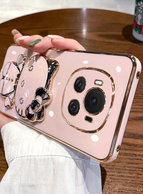 适用华为荣耀magic6手机壳mgaic6pro保护硅胶套BVL一AN00全包16防摔majic软migac6带镜子支架魔术por女m6可爱