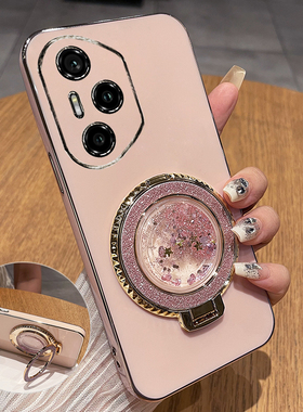 适用华为荣耀300pro手机壳honor300u保护ultra硅胶套AMP一AN00镜头全包防摔10软壳por女带支架流沙新款高颜值