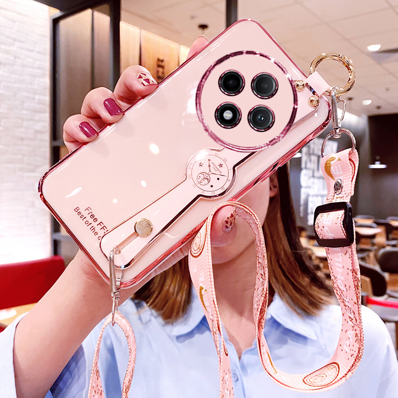 适用oppoA5plus腕带斜挎挂绳壳