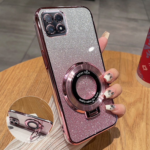 适用华为畅享20闪粉带支架保护套