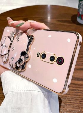 适用于红米K20Pro手机壳K20保护硅胶套小米redmik20por尊享版全包防摔软壳redmi女潮k外壳创意带镜子支架可爱