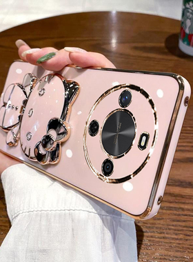 适用华为畅享70x手机壳畅想x70活力版保护BRE一AL80硅胶套尊享全包防摔软壳AL00a女板新款带支架镜子可爱卡通