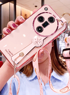 适用oppofindX7手机壳FindX7ultra腕带保护硅胶套oppo斜挎挂绳全包find防摔x7u软fandx可背带pro女oppox7新款