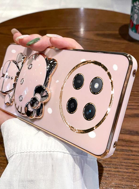 适用华为荣耀X9c手机壳honorX9c保护X9b硅胶套X9a全包x9csmart防摔x9d软5g女honor带支架smart镜子c5g可爱b5g