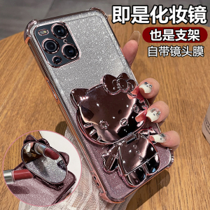 适用oppoFindx3手机壳Findx3pro保护x3摄影师版硅胶套por全包find防摔oppo透明软oppox3女带支架新款镜子可爱