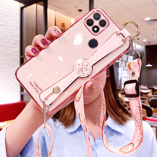 适用oppoA35手机壳oppo保护A35硅胶套PEFMOO腕带斜挎挂绳opa全包防摔oppa软壳opopa女0pp0外壳oopoa网红opooa