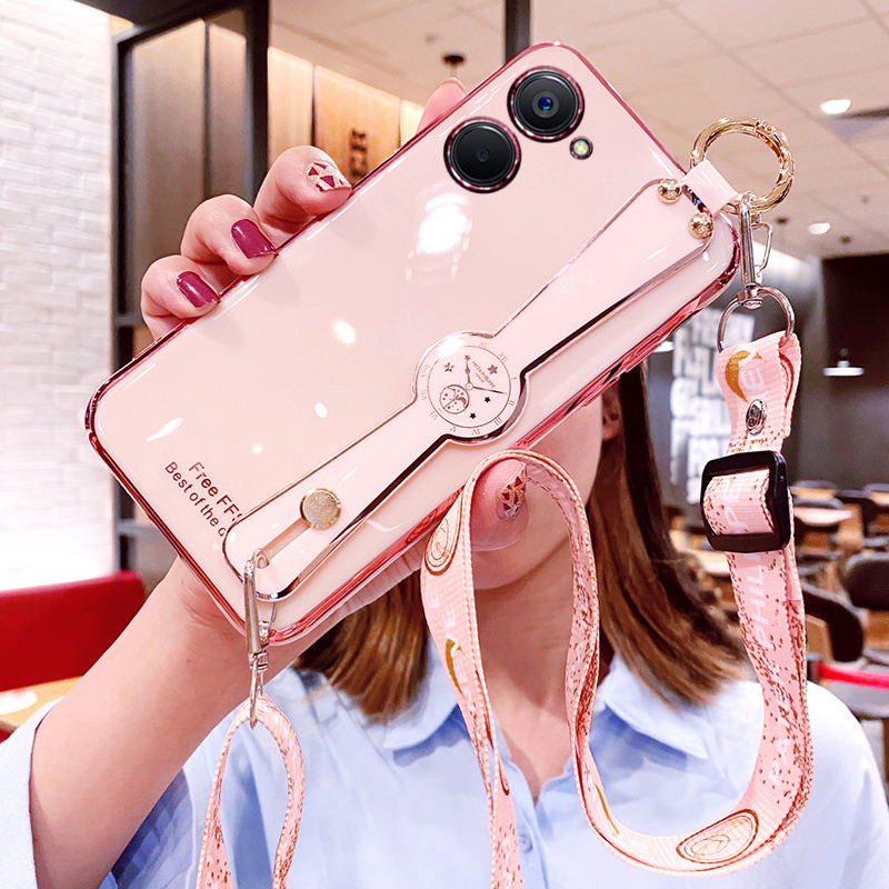 真我10s软胶腕带斜挎挂绳保护套