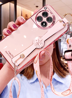 适用一加ace3手机壳1加aec3pro腕带保护硅胶套PJE110斜挎挂绳oppo全包防摔oneplusace软壳PJX女por可背带新款