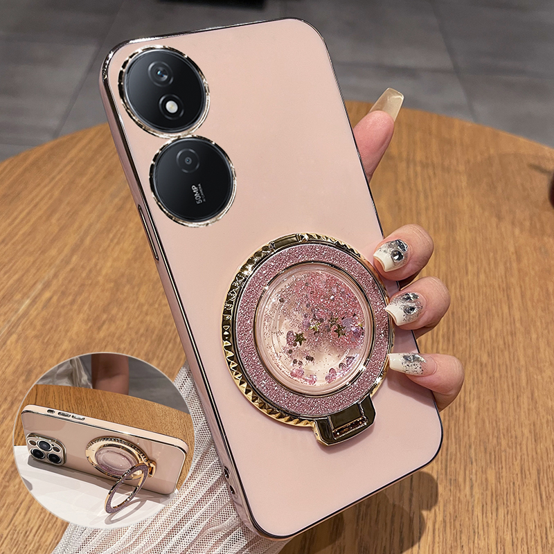 荣耀Play8T带流沙支架保护套