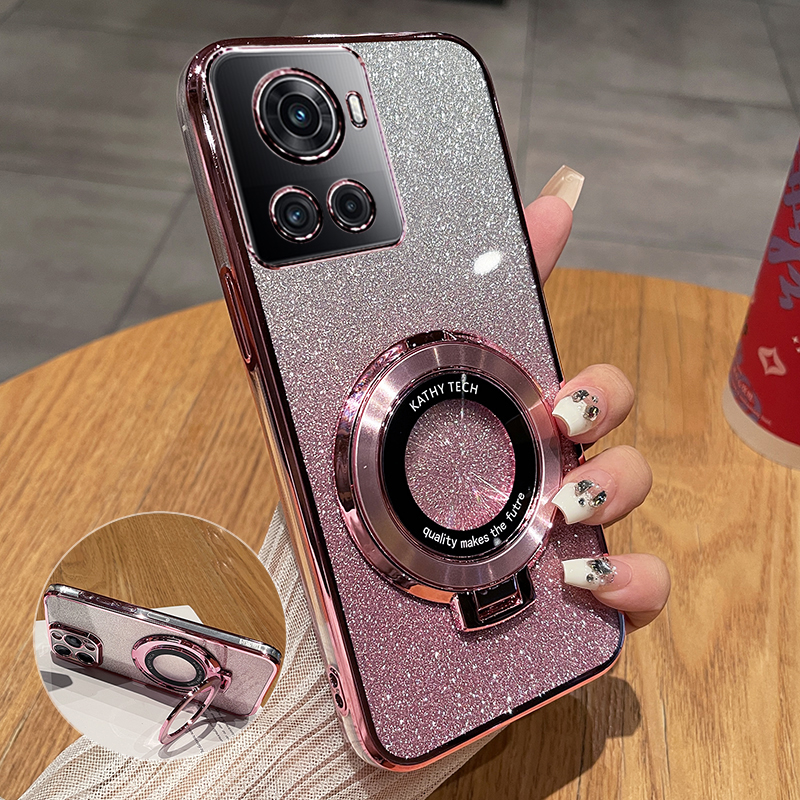 适用一加Ace闪粉带支架保护套