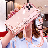 适用realmeV11手机壳真我V11s腕带保护硅胶套RMX3121斜挎realme挂绳oppo全包3122防摔opporealmev软壳V11女v1