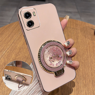 适用vivoiqoou5手机壳iqoou5x保护iq00u5e硅胶套V2165A全包vivo防摔5e软壳2197带支架u5x女iqoo爱酷u5流沙iqu