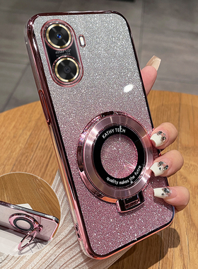 适用华为hi畅享60s手机壳GAR一AN60保护硅胶套5G全包防摔GARAN00透明软壳带支架605g畅想wiko女wikohi新款s5g