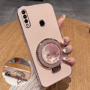 适用oppoA8手机壳oppoA91保护OPPO硅胶套A8全包A91防摔opa软外壳0pp0女PDBM00带支架PCPM新款流沙ins风高颜值
