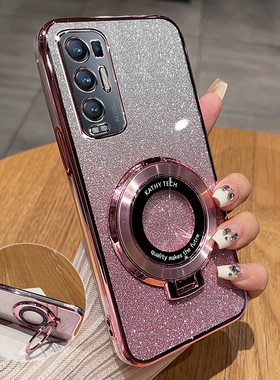 适用opporeno5pro十手机壳reno5保护oppo硅胶套5G全包防摔opporeon透明软壳por男女reon带支架55g新款后高级