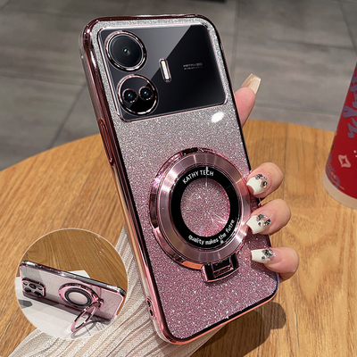 适用真我GTNeo5se闪粉支架保护套