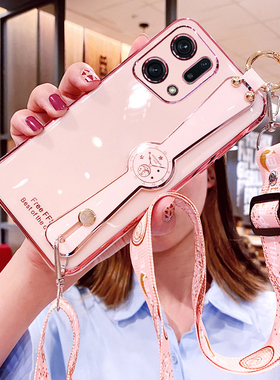 oppofindx5手机壳findx5pro腕带oppo保护硅胶套5G斜挎挂绳por全包oppofandx防摔find软壳x5女oppox网红oppofx