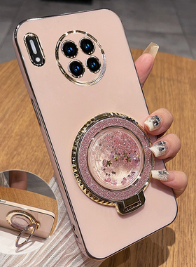 适用华为mate30手机壳meta30pro保护硅胶套mt30epro全包m30防摔por软TAS一AN00m流沙LIO女5g带支架高级感305g