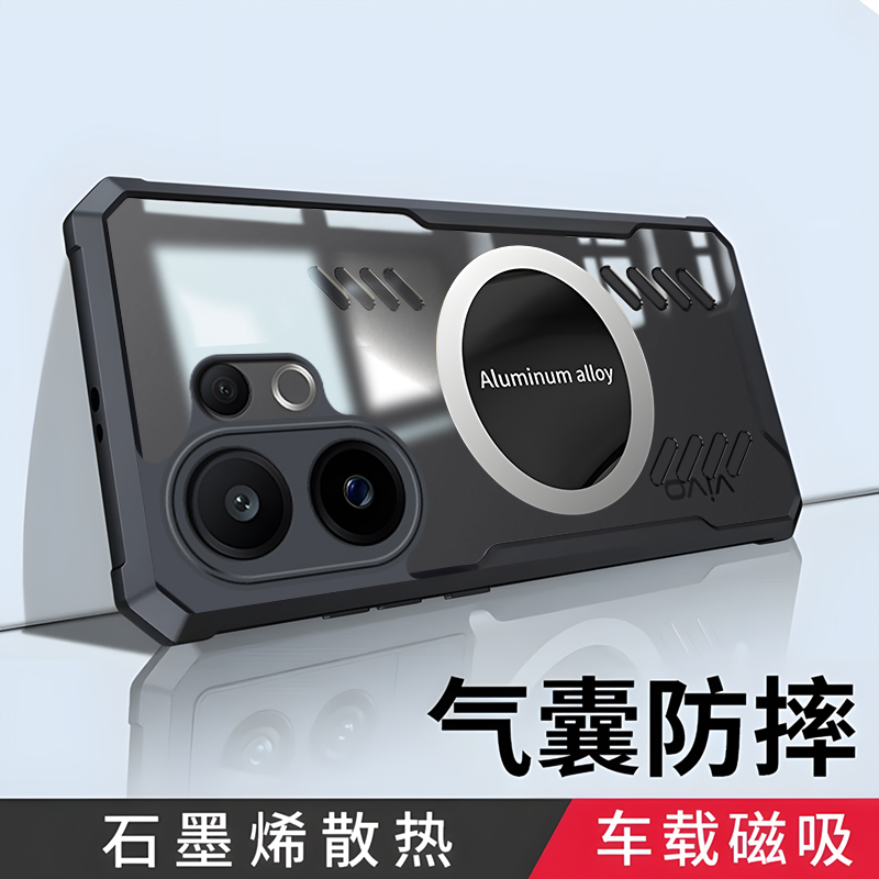 适用vivoS30透明气囊防摔散热壳