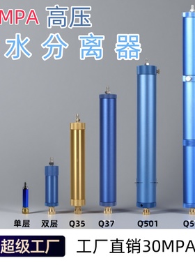 40MPA高压打气机高压充气泵30MPA潜水瓶过滤器油水分离器活性碳