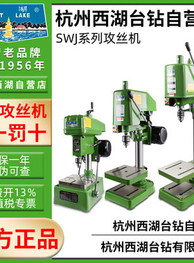 西湖攻丝机西湖牌攻丝机台式攻牙机西湖swj3 6 6A 10 12 16 20 33